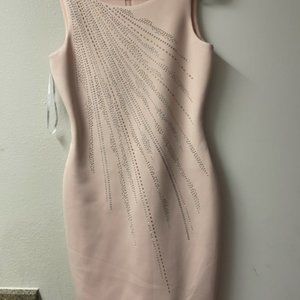 Orange Calvin Klein dress